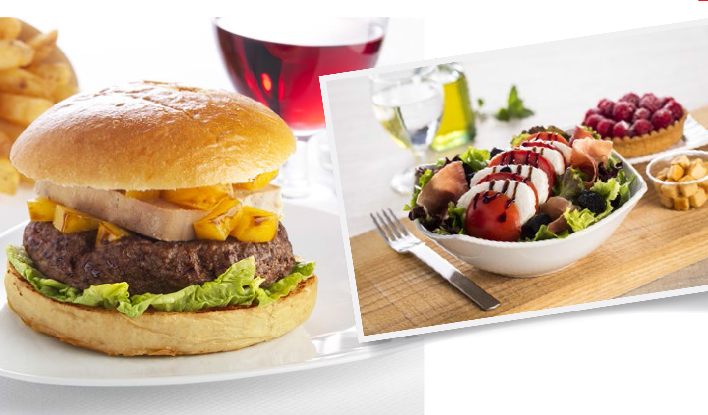 Burger et Salade Salade et Burger